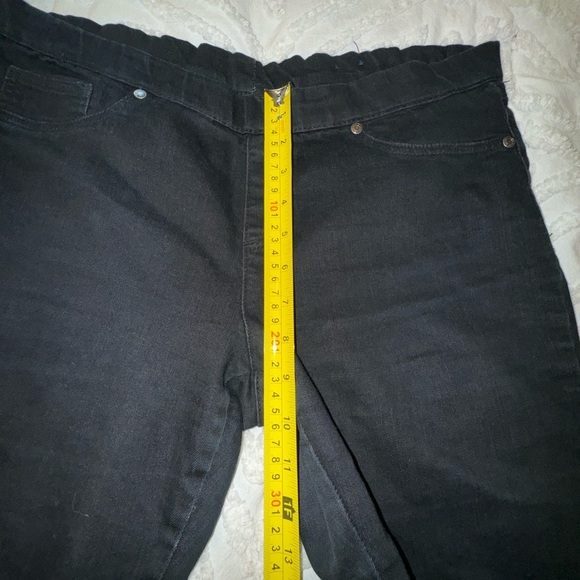 Faded Glory Stretch Denim Jeggings Black Legging Skinny Pants Sz 10 - Picture 6 of 7